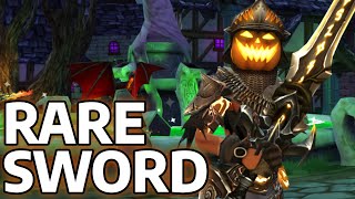 AQ3D How to get the Headless Horsemans Sword Mogloween RARE AdventureQuest 3D [upl. by Eentruok]