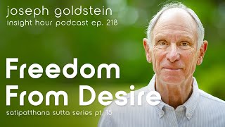 Joseph Goldsteins Satipatthana Sutta Series Pt 15 Freedom From Desire – Insight Hour Ep 218 [upl. by Shriner]