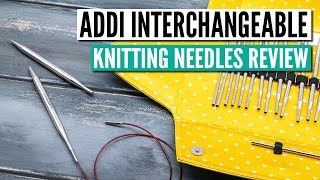 Addi interchangeable knitting needles review [upl. by Nosauq]