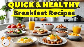 Quick Healthy Breakfast Recipes 2024 [upl. by Ojeillib]