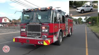 East Hartford Fire Department Engine 5  Middlesex Paramedic Uint responding in Middletown [upl. by Accebber]