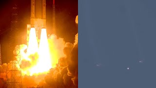 Ariane 5 ECA launches EUTELSAT KONNECT and GSAT30 satellites [upl. by Hagerman]