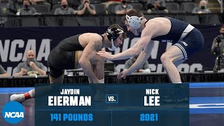 Jaydin Eierman vs Nick Lee 2021 NCAA Title 141 lbs [upl. by Kenwood]