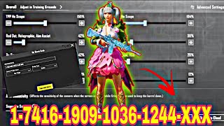 NEW UPDATE 34 🔱❤️ BEST SENSITIVITY CODE CONTROL BGMIPUBG MOBILE [upl. by Dinsmore]