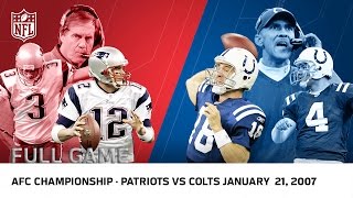 Tom Brady vs Peyton Manning 2006 AFC Championship  Patriots vs Colts  NFL Full Game [upl. by Stepha576]