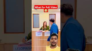 Bank me khata hai😅😂 razikaabaan comedy kdboys funny trending viralvideo bankvideo [upl. by Saffier]