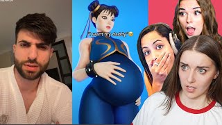 GIRLS REACT TO CRINGE FORTNITE TIK TOKS [upl. by Faye864]