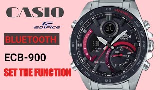 HOW TO SET CASIO EDIFICE BLUETOOTH ECB900 [upl. by Boj253]