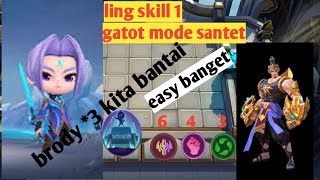 gatot mode santet pakai skill dari jarak jauh komender ling skill 1 [upl. by Allsun]