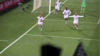 World Cup 2010  Landon Donovan goal 10 USA vs Algeria USMNT Fan Reaction in Stadium [upl. by Aindrea]