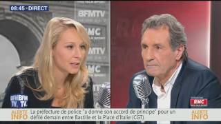 Marion Maréchal Le Pen invitée de Bourdin Direct 27 juin 2016 [upl. by Nolahs534]