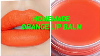 HOMEMADE ORANGE LIP BALM [upl. by Akeemahs]