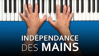 Indépendance des mains au piano  3 exercices pour débutants [upl. by Allez]