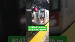 NYCS R142 on the 5 shuttle arriving  Pelham Pkwy Esplanade mta nycsubway youtubeshorts [upl. by Odraude]