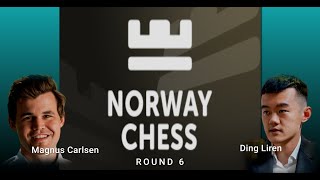 Magnus Carlsen vs Ding Liren  Norway Chess 2024  Round 6 [upl. by Eusadnilem]