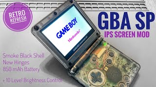 GBA SP IPS Screen Mod  Shell Replacement  Retro Refresh [upl. by Erreit]