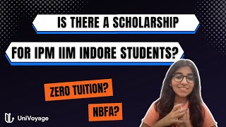 Does IIM Indore provide scholarship for IPM Students I By IPM IIM Indore student [upl. by Eeleak]