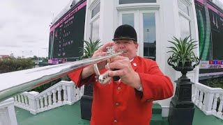 Steve Buttleman celebrates 25 years as Kentucky Derby bugler [upl. by Yesnek704]