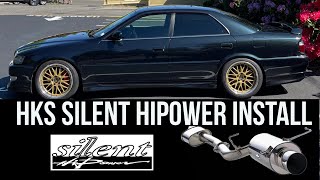 JZX100 Toyota Chaser Tourer V HKS Silent Hipower Exhaust Install [upl. by Mckenzie]