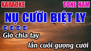 Nụ Cười Biệt Ly Karaoke Tone Nam  Bbm  Karaoke 9999  Beat Mới [upl. by Atled]