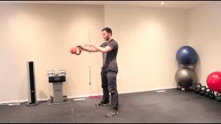 How To Do A Single Arm Alternating Kettlebell Swing [upl. by Ahsiekal]