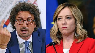 Danilo Toninelli il paragone blasfemo Visto che somiglianza con Giorgia Meloni [upl. by Imhskal]