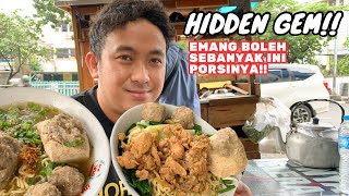 BAKSO DAN MIE AYAM ENAK PINGGIR JALAN PORSINYA DILUAR NURUL‼️ [upl. by Rramaj325]