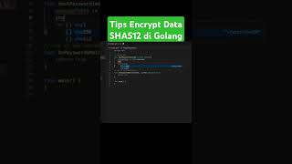 Tips Encrypt Data SHA512 di Golang golang backend tutorial [upl. by Susejedesoj]