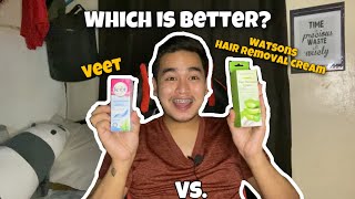 VEET VERSUS WATSONS hair removal cream Review With JOHNPANDA Vlog 62 [upl. by Yaeger432]