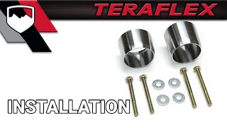 TeraFlex Install 2012 JK Updated Exhaust Spacer Kit 261000 [upl. by Anon]