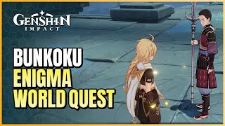 Bunkoku Enigma World Quest Guide  8 Stone Slates Locations amp Platform Puzzle Guide  Yabe NPC Quest [upl. by Naarah]