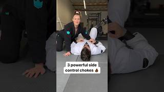 3 side control chokes bjj jiujitsu jiujitsuforeveryone bjjlife [upl. by Nesyla]