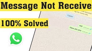 How To Fix Whatsapp Messages Not Receive Problem  Incoming Message Not Receive In Android 2020 [upl. by Akinam336]