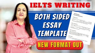 IELTS Writing  Bothsided Essay Template  New template out  Very Important video [upl. by Akinohs22]