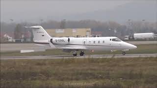 Learjet 55  LandingampTake off [upl. by Win]