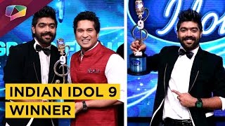 L V Revanth WINS Indian Idol 9 TROPHY  Indian Idol 9  Sony Television [upl. by Ajiat]