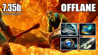 BATRIDER Offlane  Dota 2 Patch 735b Gameplay [upl. by Fridlund]