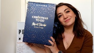 Calendrier de lavent Sephora CHRISTMAS TO GO 2018 Advent Calendar [upl. by Ailerua]