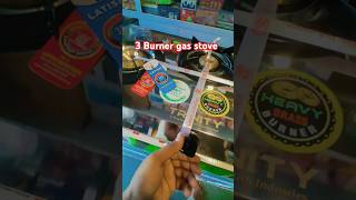 3 burner gas stove stainless steel 🔥🔥 🏮♨️reels shortvideo shorts gasstove gasstoves [upl. by Camarata56]