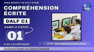 DALF C1 Compréhension écrite No 01  Written Comprehension Practice Test Online  French N You [upl. by Massimiliano]