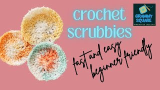 Crochet Scrubbies  Make One in 15 Short Minutes  crochet [upl. by Gomar]