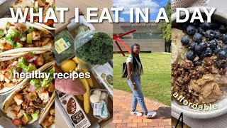 WHAT I EAT IN DAY  healthy recipes high protein  snacking [upl. by Elinore957]