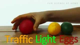 Experiments with Eggs TRAFFIC LIGHT Color Eggs [upl. by Reinaldos647]