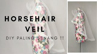 DIY HORSEHAIR VEIL  DIY WEDDING VEIL 2018 [upl. by Blatman888]