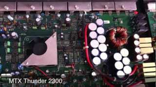 MTX Thunder 225 HO Cheater Amp vs MTX Thunder 2300  OldSchoolStereocom [upl. by Osrock668]