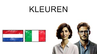 🇳🇱 🇮🇹 Leer eenvoudig ITALIAANS  Kleuren  Woordenschat [upl. by Nats]