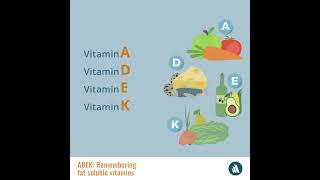 Mnemonic Device ADEK How To Remember Fat Soluble Vitamins [upl. by Laersi]