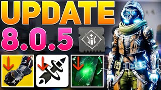 DOUBLE Exotic Class Items Titan BUFFS amp 120 Scout BUFF Update 805  Destiny 2 The Final Shape [upl. by Nisa]