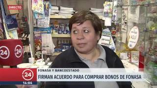 Pago de bonos Fonasa Los cuatro pasos para cancelar en Cajas Vecinas  24 Horas TVN Chile [upl. by Nadya]