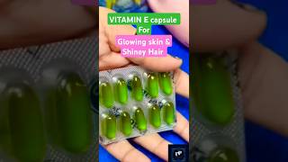 Vitamin E capsule for hair and skinskincare shorts shortvideo shortsfeed short [upl. by Suoirad]